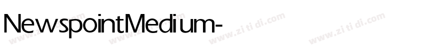 Newspoint Medium字体转换